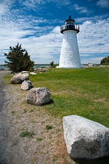 Neds Point Light at Veteran's Memorial Park in Massachusetts